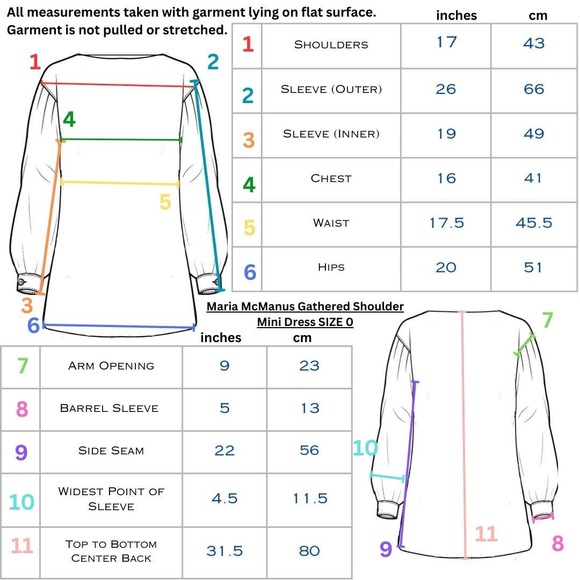 Maria McManus Size 0 Gathered Shoulder Mini Dress Lemon Ice Long Sleeve NWT $990 - Picture 3 of 16